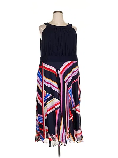 Pre-owned Roz & Ali Cocktail Dress In Blue