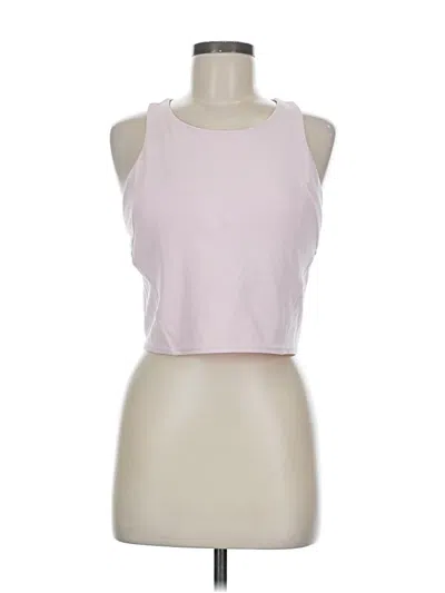 Pre-owned Lululemon Athletica Tank Top Pink Halter Neckline Tops