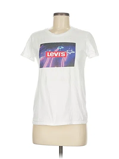 Pre-owned Levi's Short Sleeve T-shirt In White