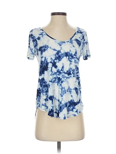 Pre-owned Hollister Short Sleeve T-shirt In Blue