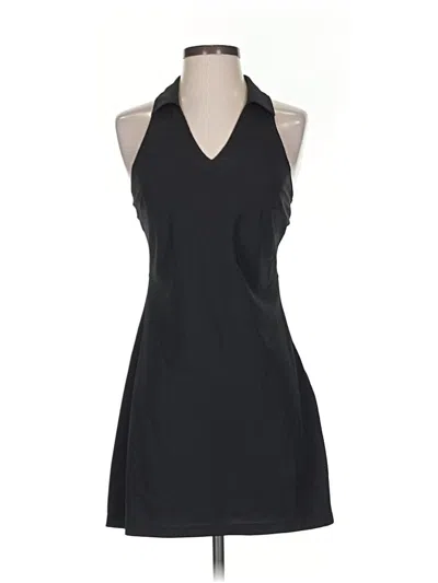 Pre-owned Calvin Klein Performance Sleeveless Top Black Halter Neckline Tops