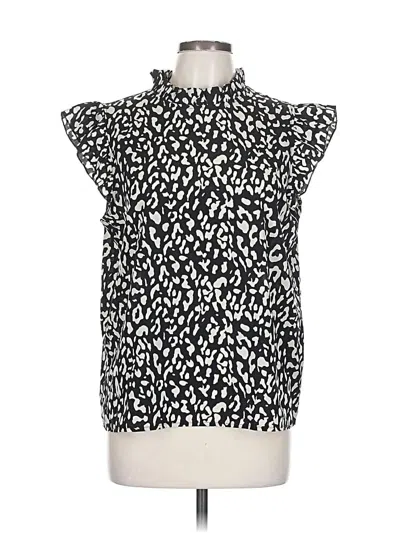 Pre-owned Unbranded Sleeveless Blouse In Black