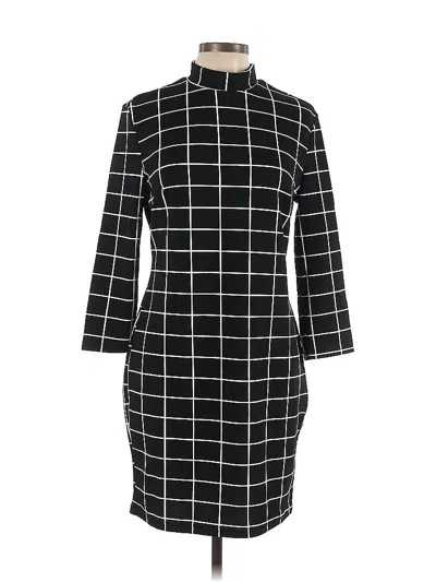 Pre-owned Shein Casual Dress In Black