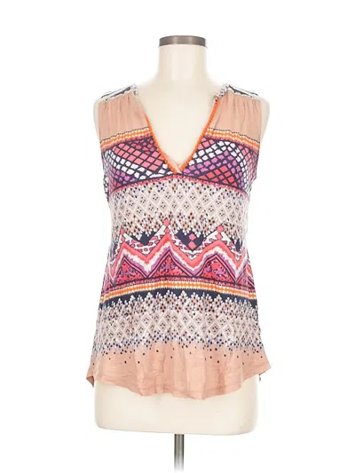 Pre-owned Meadow Rue Sleeveless Blouse In Brown