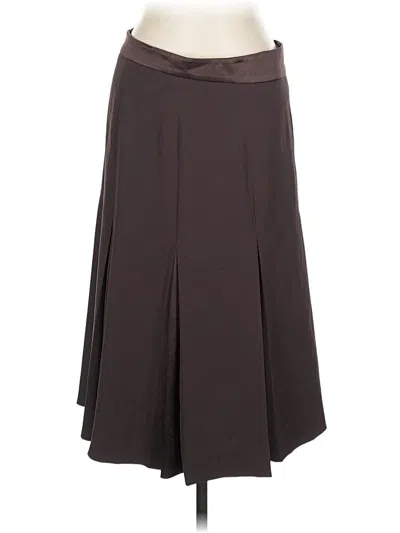 Pre-owned Max Mara Formal Skirt In Brown