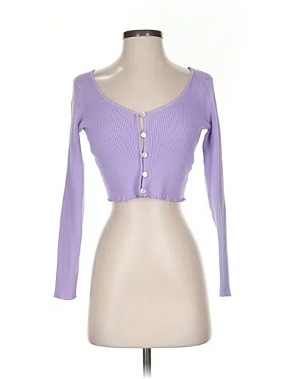 Pre-owned Pacsun Cardigan Sweater In Purple