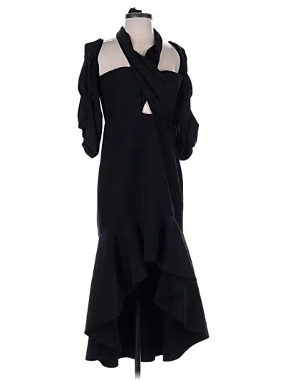 Pre-owned Alexis Cocktail Dress In Black