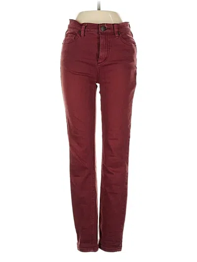 Pre-owned Free People Jeans In Burgundy