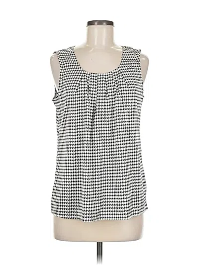Pre-owned 212 Collection Sleeveless Blouse In Black