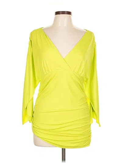 Pre-owned Midnight Velvet Cocktail Dress In Yellow
