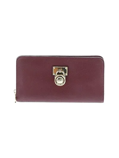 Pre-owned Michael Michael Kors Wallet In Burgundy