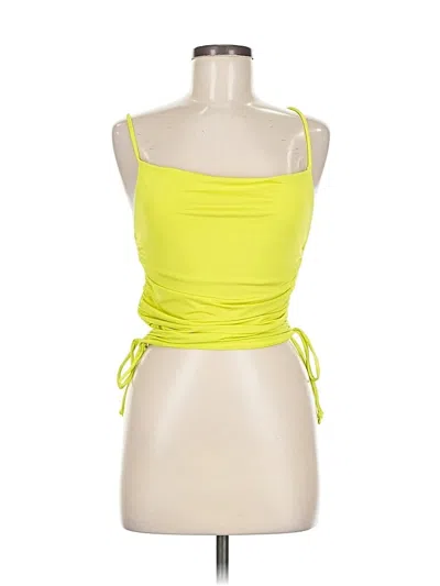 Fashion Nova Sleeveless Top Yellow Strapless Neckline Tops In Yellow