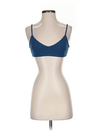 Pre-owned Lovers & Friends Tank Top Blue Strapless Neckline Tops