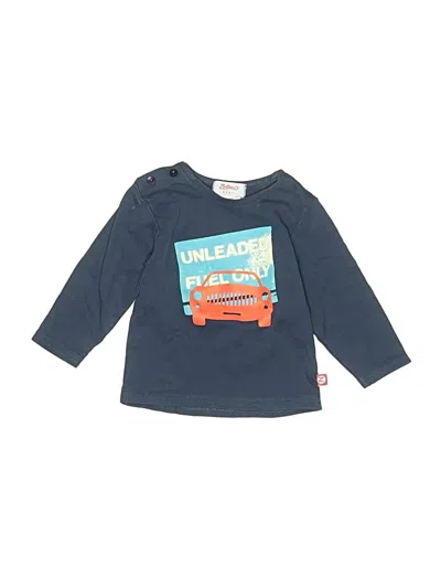 Pre-owned Zutano Babies' Long Sleeve T-shirt In Blue