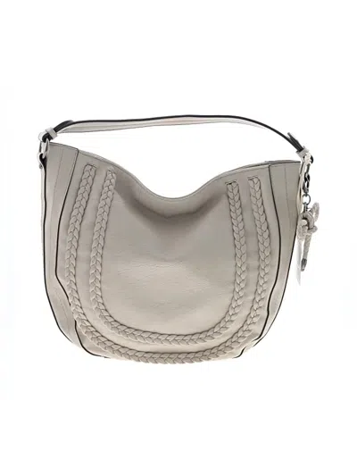 Pre-owned Jessica Simpson Leather Shoulder Bag In White