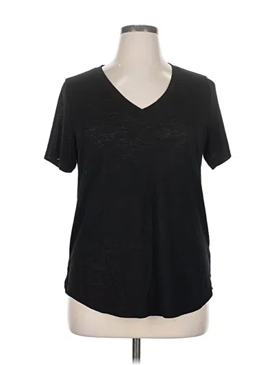 Pre-owned Athleta Short Sleeve T-shirt In Black