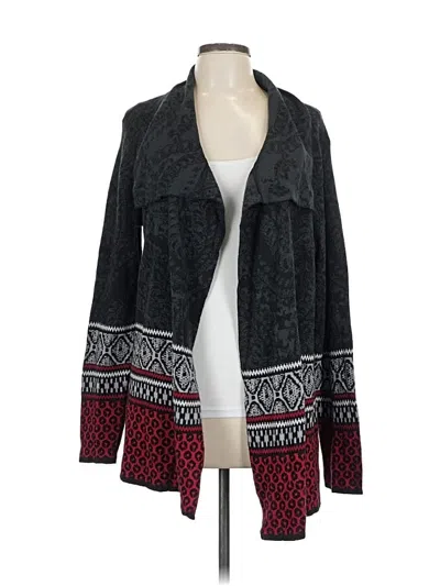Pre-owned Tribal Cardigan Sweater In Gray