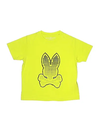 Pre-owned Psycho Bunny Kids' Short Sleeve T-shirt In Yellow