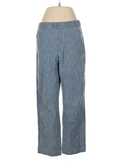 Pre-owned Lands' End Casual Pants In Blue
