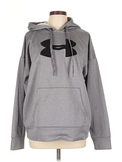 Pre-owned Under Armour Pullover Hoodie In Gray