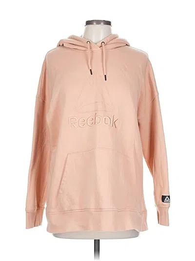Pre-owned Reebok Pullover Hoodie In Pink