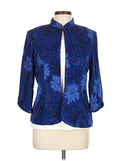 Pre-owned Alex Evenings Blazer Jacket In Blue