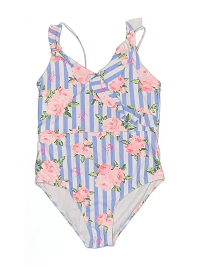 Pre-owned Betsey Johnson One Piece Swimsuit In Blue