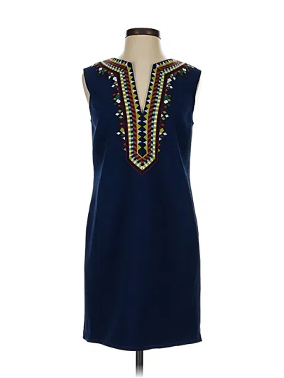 Pre-owned Tory Burch Casual Dress In Blue