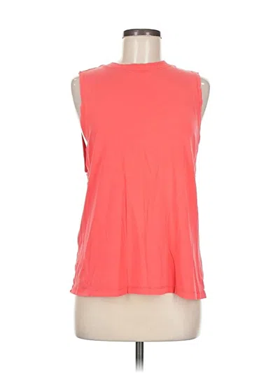 Pre-owned Lululemon Athletica Sleeveless T-shirt In Orange
