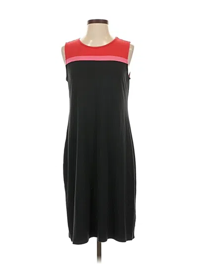 Pre-owned Jjill Casual Dress In Black
