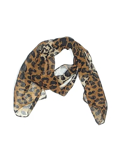 Pre-owned Unbranded Scarf In Brown