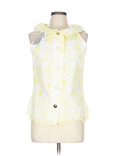 Pre-owned Sail To Sable Sleeveless Blouse In Yellow