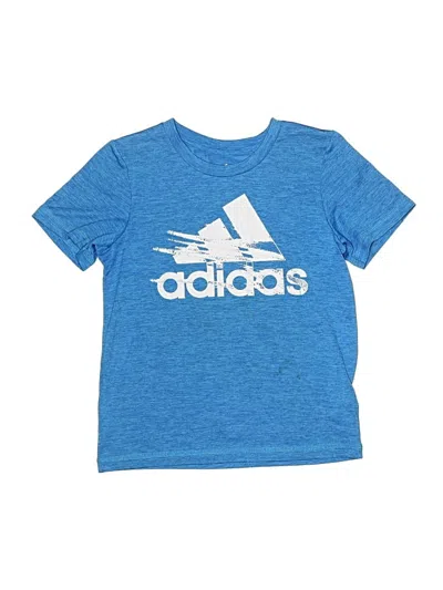 Pre-owned Adidas Originals Kids' Short Sleeve T-shirt In Blue