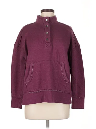 Pre-owned Maurices Pullover Sweater In Burgundy
