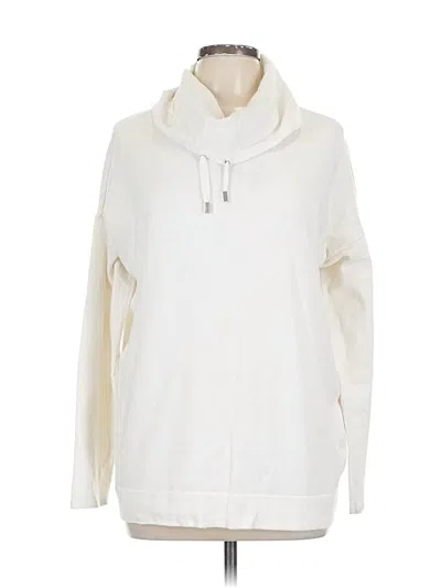 Pre-owned Zenergy By Chico's Sweatshirt In White