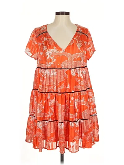 Pre-owned Urban Outfitters Casual Dress In Orange