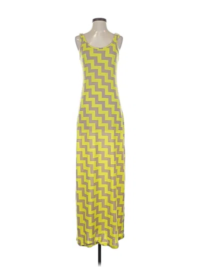 Pre-owned Bar Iii Casual Dress In Yellow