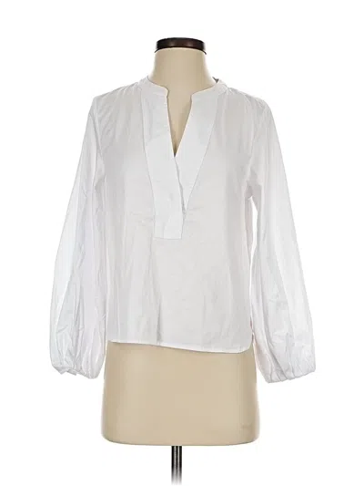 Pre-owned Madewell 3/4 Sleeve Blouse In White