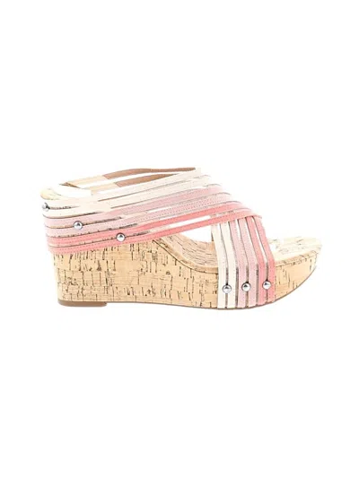 Pre-owned Lucky Brand Wedges In Pink