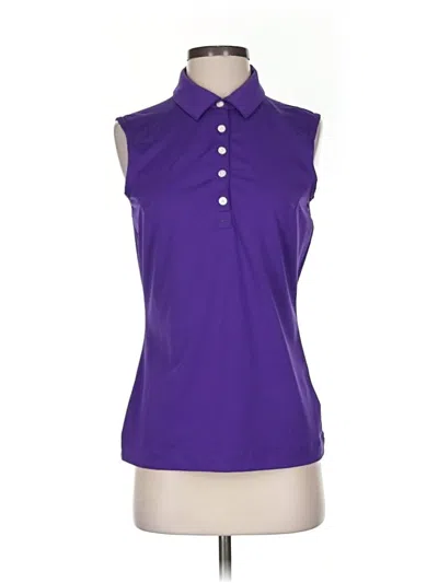 Pre-owned Nike Sleeveless Polo Shirt In Purple