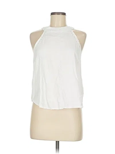 Pre-owned Harper Sleeveless Blouse In White