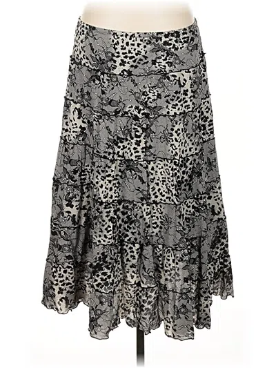 Pre-owned Style & Co Casual Skirt In Gray