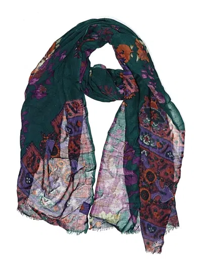 Pre-owned Feathers By Tolani Scarf In Blue