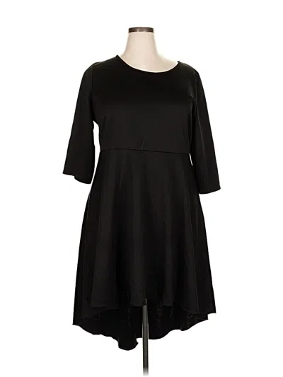 Pre-owned Fashion To Figure Casual Dress In Black