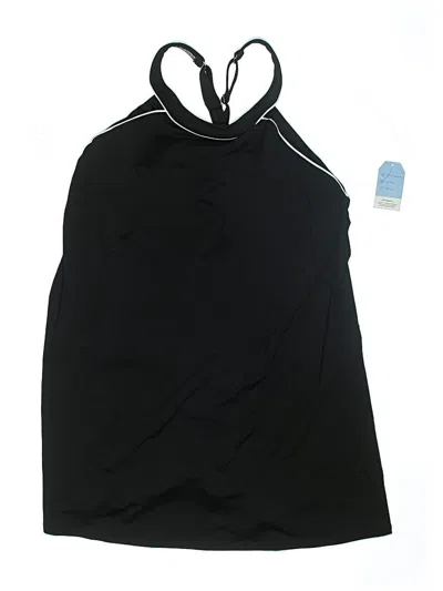 Lands' End Swimsuit Top Black Swimwear In Black