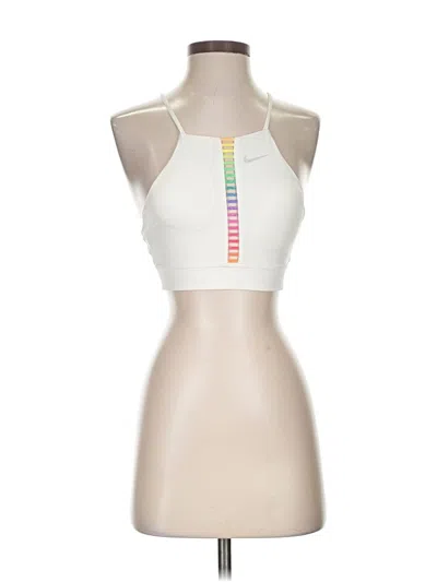 Pre-owned Nike Tank Top White Halter Neckline Tops