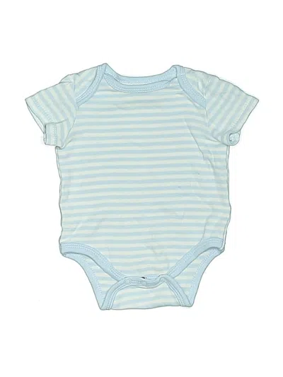 Pre-owned Little Me Babies' Short Sleeve Onesie In Blue