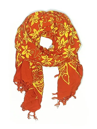 Pre-owned Unbranded Scarf In Orange