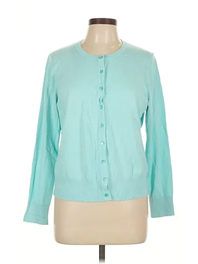 Pre-owned Charter Club Cardigan Sweater In Blue