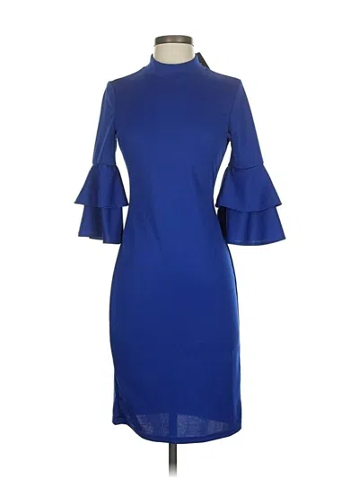 Fashion Cocktail Dress In Blue